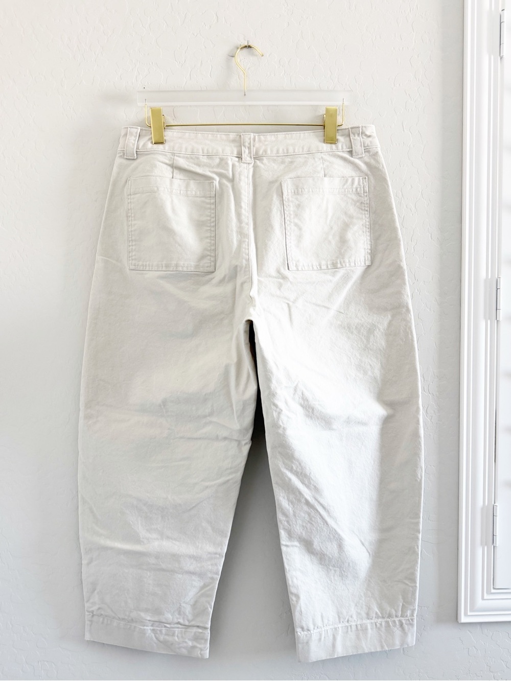 Old Navy High-Waisted Canvas Barrel Ankle Pants Size 14 - Picture 6 of 11